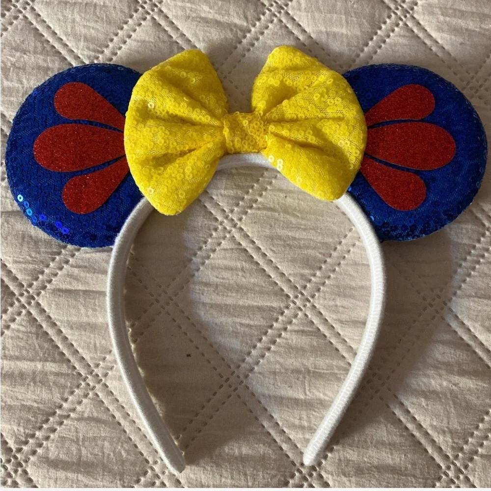 Sequin Bow Mouse Ears Headband